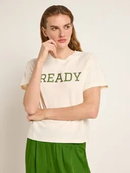 LANIUS LANIUS Statementshirt "READY" (OCS) aus Hanf und Bio-Baumwolle – Produktbild 1 von 1