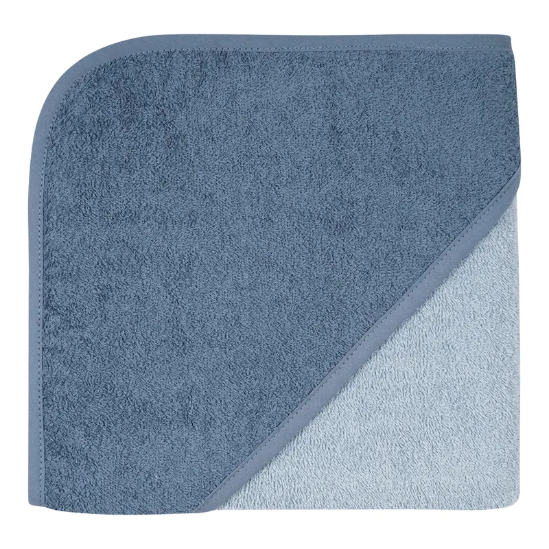 Wörner Wörner Kapuzen-Badetuch 80x80 cm blau, Blau, – Produktbild 1 von 2