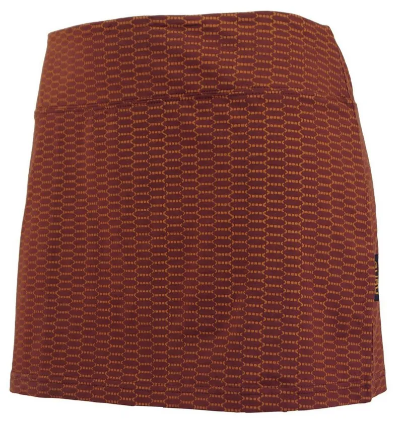 Guru-Shop Minirock Minirock aus Bio-Baumwolle, Hüftschmeichler,.. alternative Bekleidung, Orange|rot, – Produktbild 3 von 4