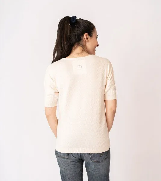 Gary Mash GARY MASH Kurzarm-Pullover Vina aus Biobaumwolle, Ivory (weiß), – Produktbild 4 von 4