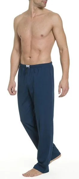 Haasis Bodywear Haasis Bodywear Herren Pyjamahose lang mit Seitentaschen, Single Jersey, reine Baumwolle, Navy, – Produktbild 4 von 4