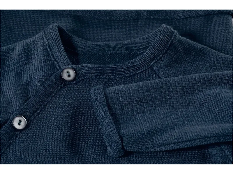 Reiff Strickwaren Reiff Strickwaren Baby Jacke Schlüttli Wolle Seide, Blau, – Produktbild 2 von 2