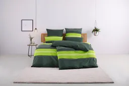 OTTO home Bettwäsche Circle in Gr. 135x200, 155x220 cm u.a. Bettwäsche-Set gestreift, Polycotton, 2 teilig, Bettwäsche aus Baumwolle mit Streifen-Design, moderne Bettwäsche – Produktbild 1 von 1