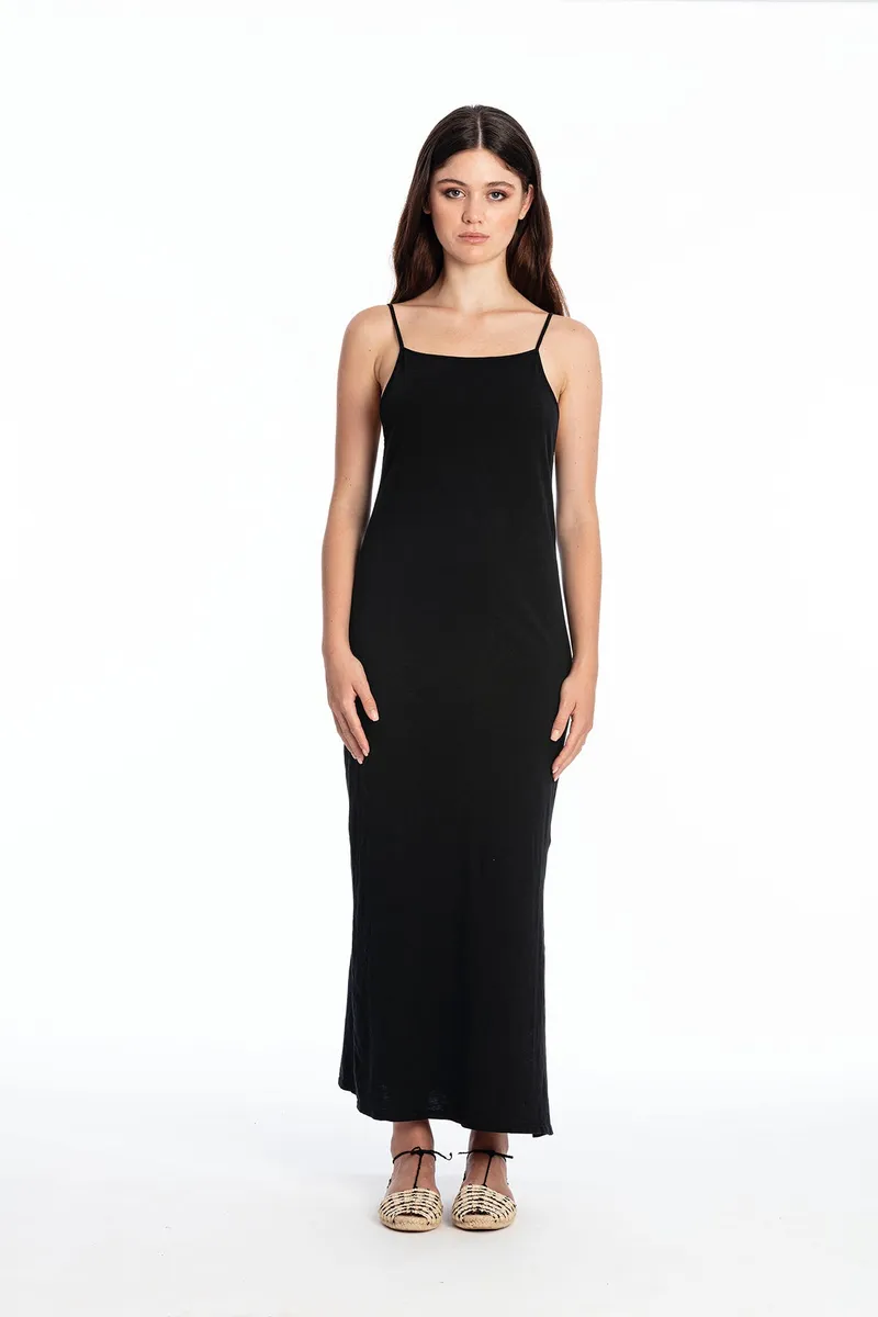 RAVENS VIEW IBIZA RAVENS VIEW IBIZA Damen vegan Kleid Farah Schwarz, Schwarz, – Produktbild 2 von 2