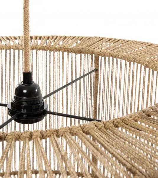 Bazar Bizar Bazar Bizar The Uni Pendelleuchte aus natürlichen Baumwollseilen, Natur, – Produktbild 4 von 4