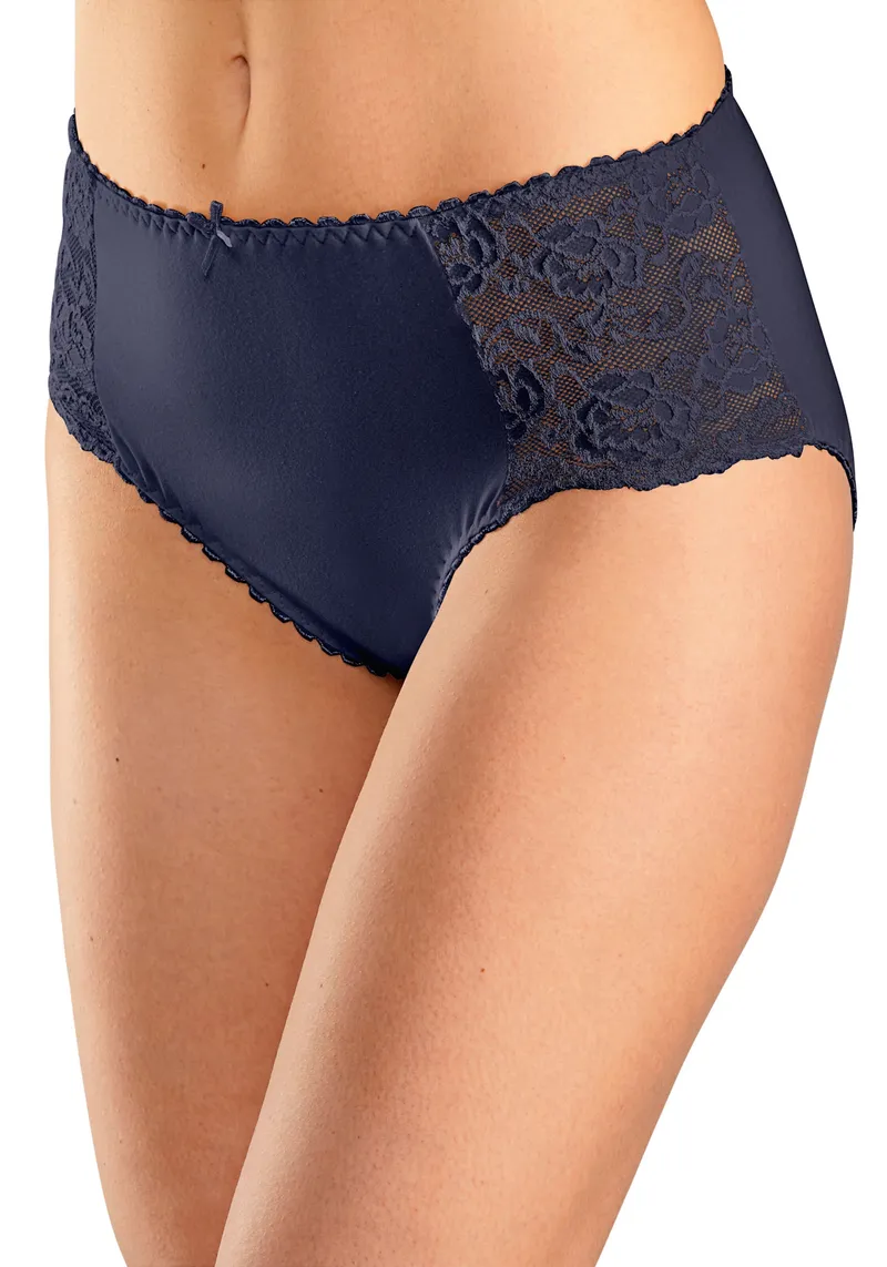 petite fleur by Lascana Hüftslip marine, violett, creme, Marine, violett, creme, – Produktbild 2 von 3