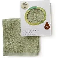 thies thies 1856 ® veganes Waschlappen-, Taschen-Handtuch aus japanischer Biobaumwolle gefärbt mit recyceltem Gemüse, Cabbage green (hellgrün), – Produktbild 1 von 1