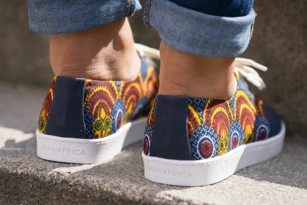 PANAFRICA PANAFRICA Bunte Sneaker - Tombouctou - Blau - Unisex – Produktbild 3 von 4