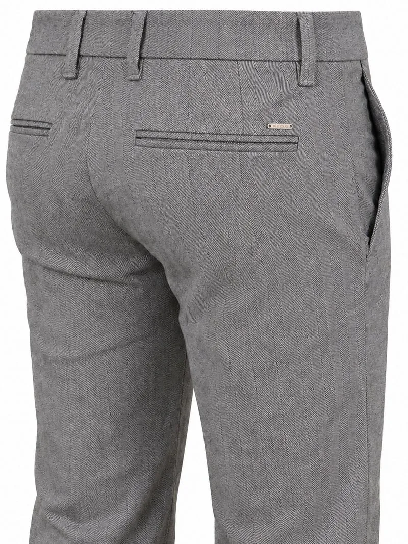 MAC Mac Hose Lennox Herringbone Grau - Größe W 34 - L 30, Grau, – Produktbild 3 von 4