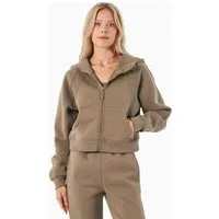 ORGANICATION ORGANICATION JODDY | Essentials Full Zip-Hoodie aus Bio-Baumwolle und recyceltem Polyester, Gravel, – Produktbild 1 von 1