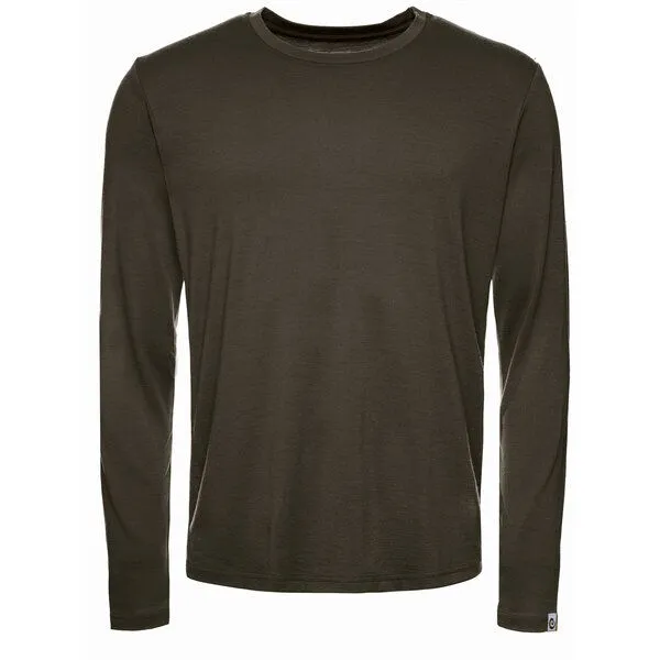 Kaipara - Merino Sportswear Kaipara - Merino Sportswear Herren Merino Shirt Langarm Regularfit 150, Olive, – Produktbild 1 von 2