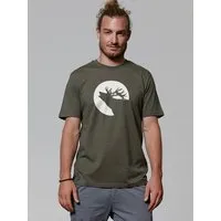 watapparel watapparel T-Shirt Röhrender Hirsch, Khaki, – Produktbild 1 von 1