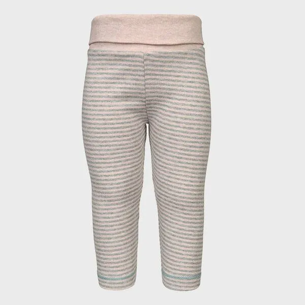 OrganicEra Baby-Leggings gestreift 'OrganicEra' aus Bio-Baumwolle, Rose melange (rose), – Produktbild 1 von 2
