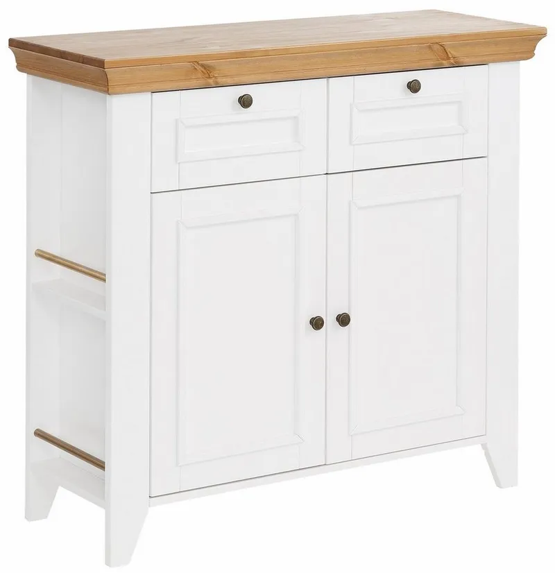 OTTO home Kommode Skandinavia, aus massiver Kiefer, Weiß, – Produktbild 4 von 5