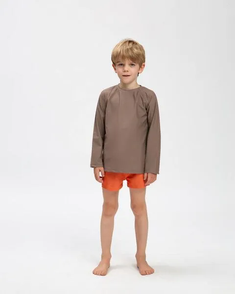 MATONA Matona Schwimmshirt aus Econyl für Kinder / Swim Top, Taupe, – Produktbild 3 von 4