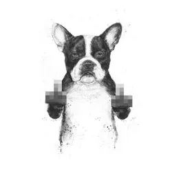 Photocircle Photocircle Poster / Leinwandbild - Censored dog – Produktbild 1 von 1