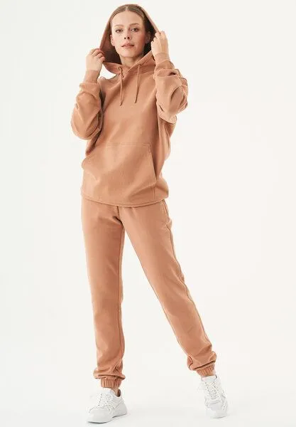 ORGANICATION ORGANICATION ESSENTIALS-HALKI-Unisex Soft Touch Hoodie aus Bio-Baumwolle, Light brown, – Produktbild 2 von 4