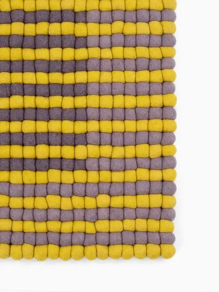 myfelt myfelt Filzkugelteppich Horizon rechteckig, 100% Schurwolle, Provence, – Produktbild 1 von 4