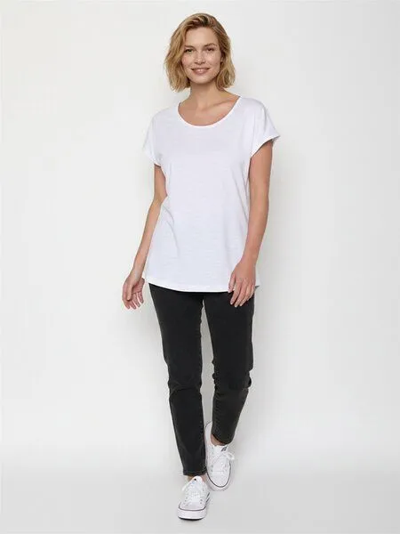 GreenBomb GREENBOMB Basic Cool - Lässiges T-Shirt aus Bio-Baumwolle / GOTS / Fair & Vegan, Weiß (white), – Produktbild 3 von 4