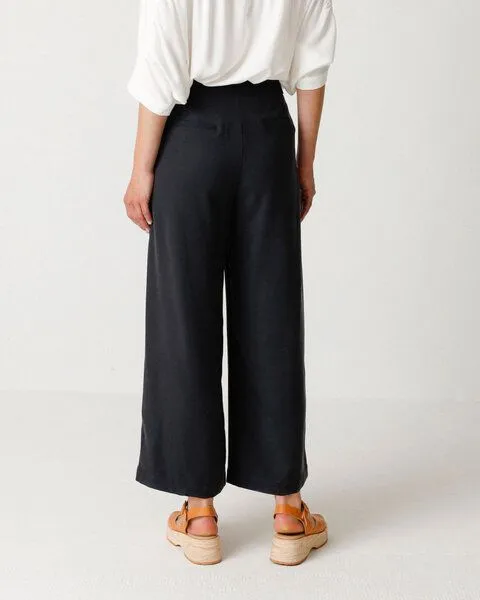 SKFK SKFK Culotte Hose - Ilia - aus Ecovero, Navy violet (lila), – Produktbild 4 von 4