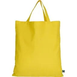 TEXXILLA Fairtrade Baumwolltasche mit kurzen Henkeln, gelb, Gelb, – Produktbild 1 von 1