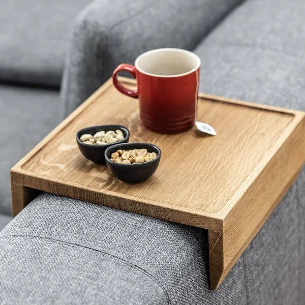kleiderleiter_de kleiderleiter_de Sofatablett/ Couchablage NOVA aus Eiche – Produktbild 2 von 3