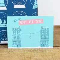 Bow & Hummingbird Bow & Hummingbird Postkarte Happy New Year – Produktbild 1 von 1