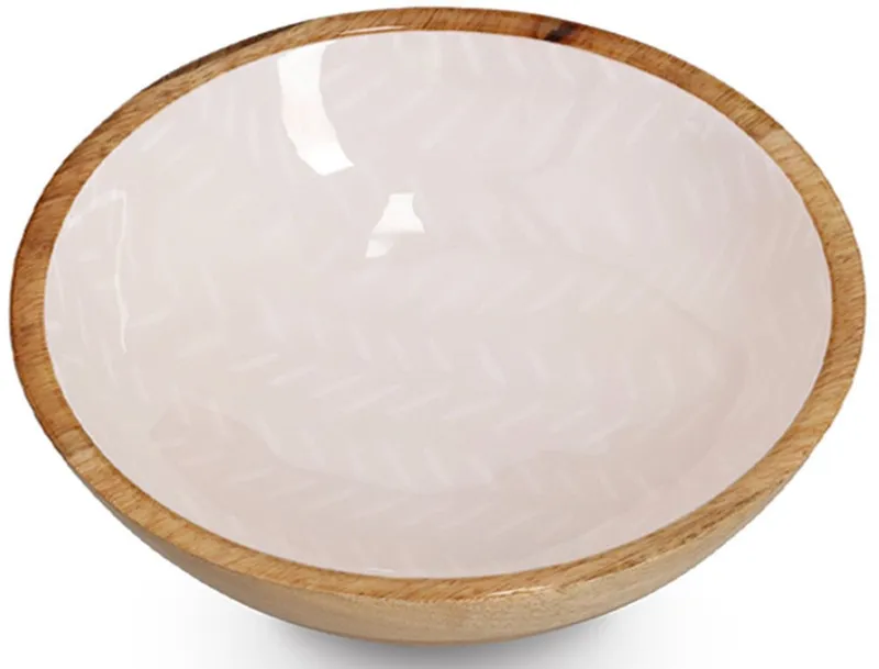 Zeller Present Schale Mangoholz, im modernen Design, Massivholz, hochwertiges natürliches Material, Beige|braun, – Produktbild 1 von 3
