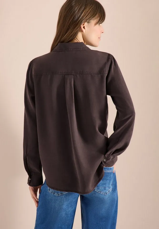 CECIL Klassische Bluse Bluse mit Hemdkragen und Turn-Up – Produktbild 4 von 5