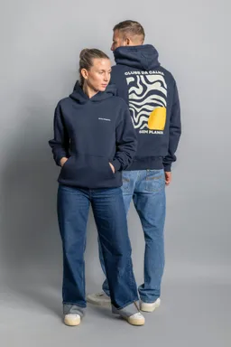 DIRTS DIRTS Damen vegan Hoodie Nada Urgente Navy – Produktbild 1 von 1