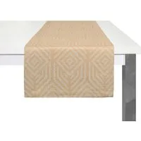Nature by Adam Nature by Adam Tischläufer aus 100% Bio-Baumwolle - Made in Germany - Easy Diamond, Curry, – Produktbild 1 von 1