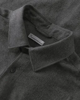 KnowledgeCotton Apparel KnowledgeCotton Apparel Herren vegan Hemd Dune Regular Aus Flanell Dunkelgrau Meliert – Produktbild 1 von 1