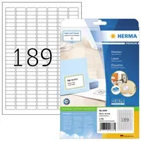 Herma Herma Premium weiß 25.4 x 10 mm 4725 Etikett(en) 25 x 189 – Produktbild 2 von 3