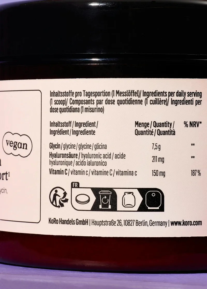 KoRo Vegan Collagen Formation Support 236 g – Produktbild 5 von 5