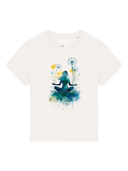 watapparel watapparel T-Shirt Frauen Yoga & Meditation, Off white, – Produktbild 2 von 4