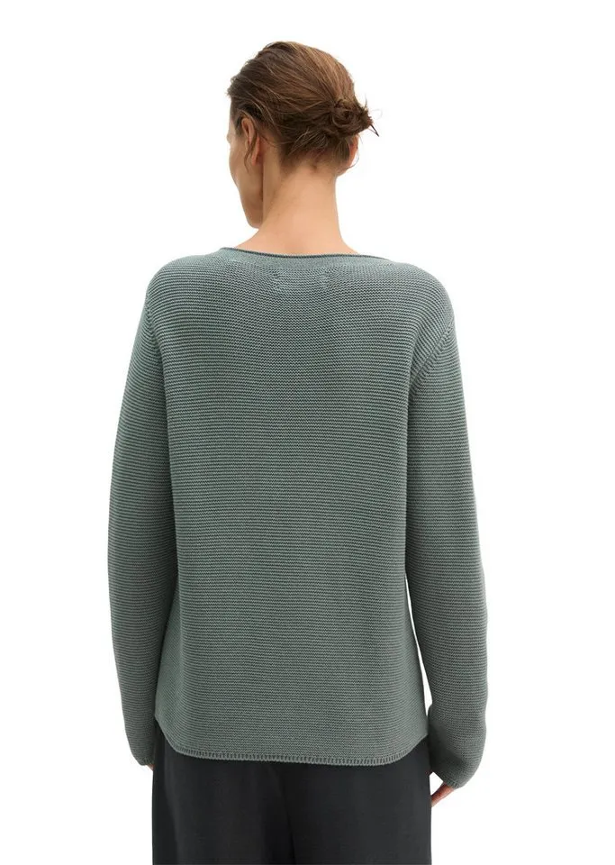 Marc O'Polo Marc O'Polo Strickpullover regular aus Organic Cotton, Grün, – Produktbild 3 von 5