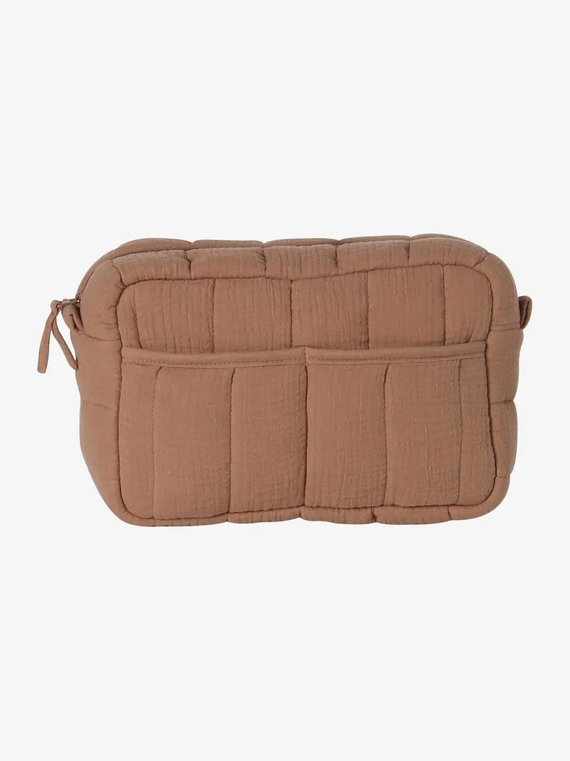 Vertbaudet Wickeltasche COLINA aus Musselin, Braun herzenswärme, – Produktbild 3 von 4