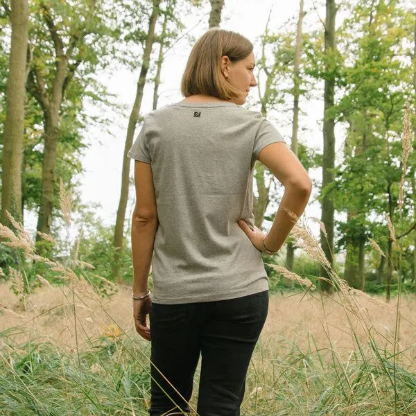 Cmig Cmig Waldwiese T-Shirt Damen, Mid heather grey, – Produktbild 4 von 4