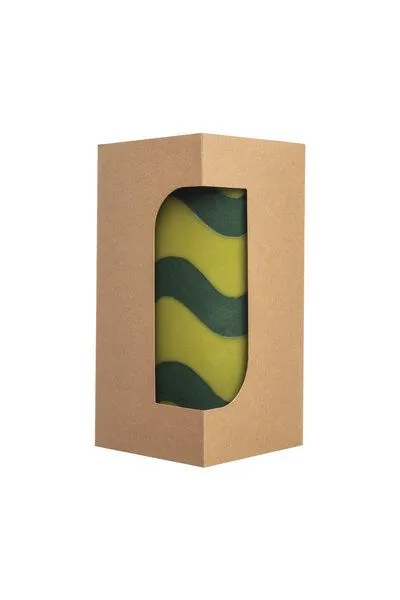 Tranquillo Tranquillo Stumpenkerze GLUMI WAVE, Wax036-grün, – Produktbild 4 von 4