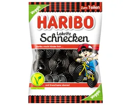 Haribo Haribo Süßigkeit, Haribo Lakritz Schnecken der Süßholzwurzel Klassiker Veggie 175g – Produktbild 1 von 1