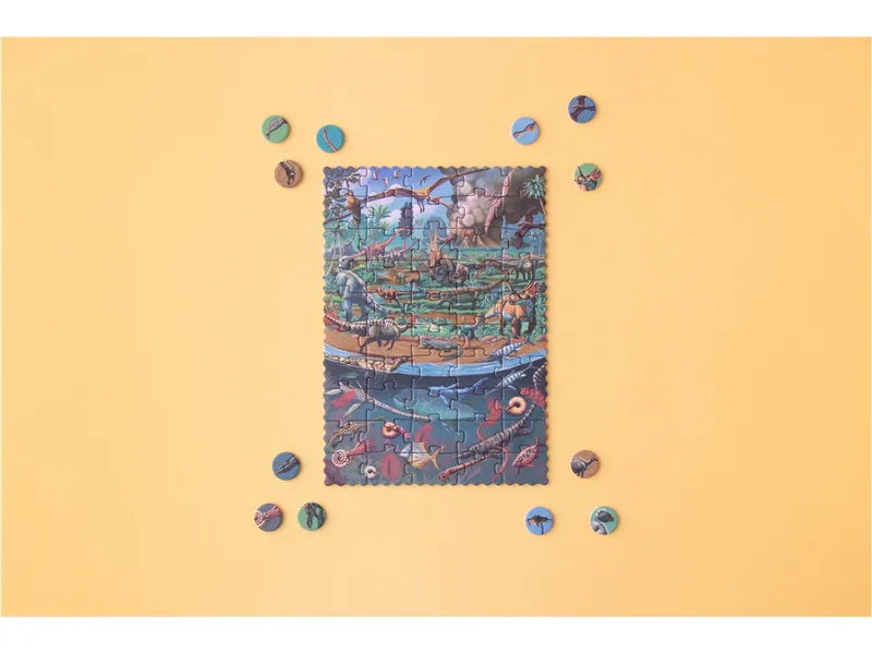 Londji Londji Dinosaurs tiny Puzzle 50 Teile, 23,5 x 16,5 cm – Produktbild 2 von 2