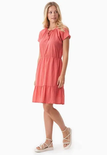 ORGANICATION ORGANICATION Kleid aus Bio-Baumwoll-Voile, Rot(radiant red), – Produktbild 3 von 4