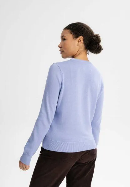 MELA MELA Feinstrick Pullover Dhana, Forgetmenot, – Produktbild 3 von 4