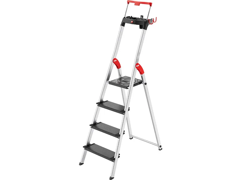 Hailo Hailo L100 TopLine, Alu-Sicherheits-Stehleiter, 4 Stufen – Produktbild 1 von 1