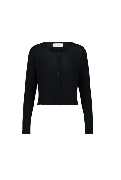 Nénés Nénés Zeitlose Strickjacke, Schwarz, – Produktbild 3 von 4