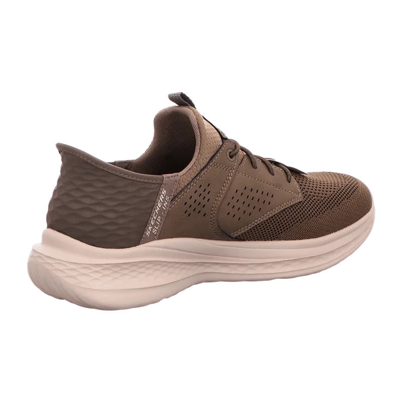 Skechers Skechers Slade Slipper Schuhe grün khaki Slip-Ins 210889 für Herren, beige, Größe 48 ½ EU, Beige, – Produktbild 5 von 7
