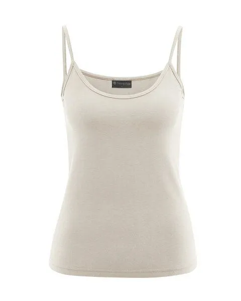 HempAge HempAge Trägertop Hanf/Biobaumwolle, Distel (beige), – Produktbild 1 von 4