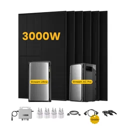 EcoFlow EcoFlow Stream Ultra, All-in-One Speicher für Balkonkraftwerke, mit 6 x 500 Bifaziale Solarmodule, by Powerness (deal) - Stream Ultra + Stream AC Pro | 3840Wh / 4 x Smart Plug / Selbstabholung – Produktbild 1 von 1
