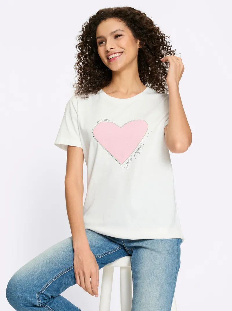 heine T-Shirt hellrosé, Hellrosé, – Produktbild 2 von 2