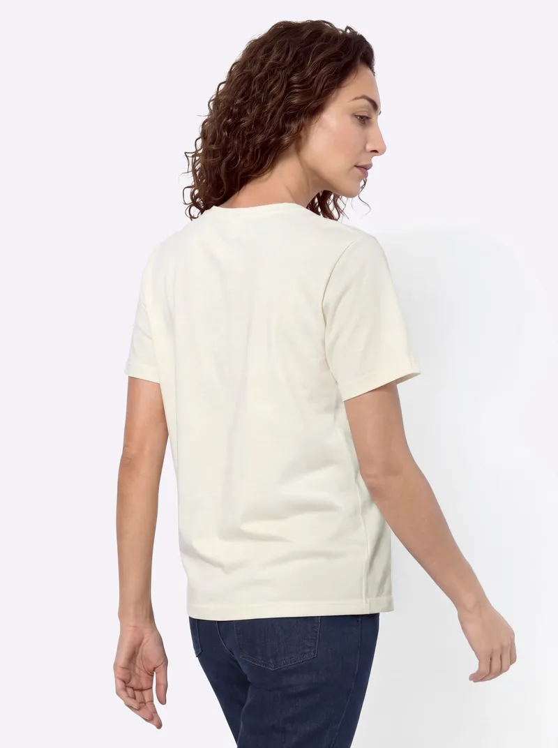 Witt Shirt champagner-schoko-bedruckt, Champagner-schoko-bedruckt, – Produktbild 2 von 2